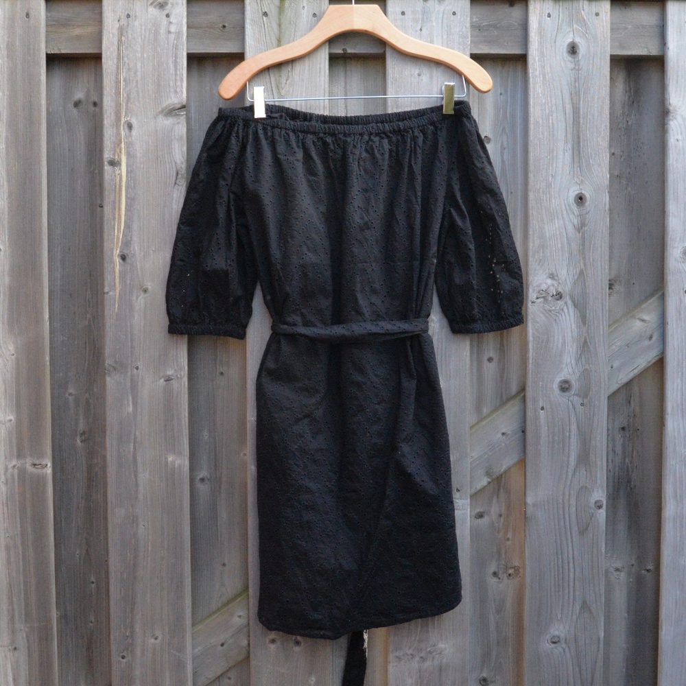 Tie Waist Off-Shoulder Dress Sz XS
